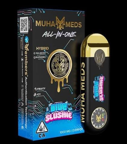 Muha Meds Distillate All-in-One Vape - Blue Slushie